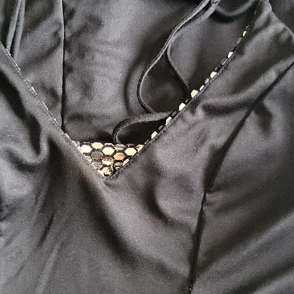 Charlotte Russe Gold and Black Sequin Midi Dress Size S - Picture 4 of 6